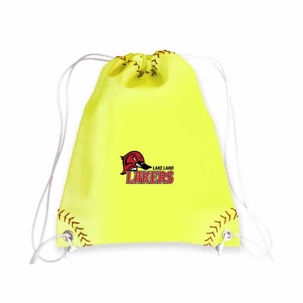 Lake Land College Lakers Softball Drawstring Bag - Authentic Series