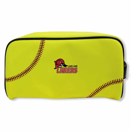 Lake Land College Lakers Softball Toiletry and Cosmetics Bag - Authentic Series