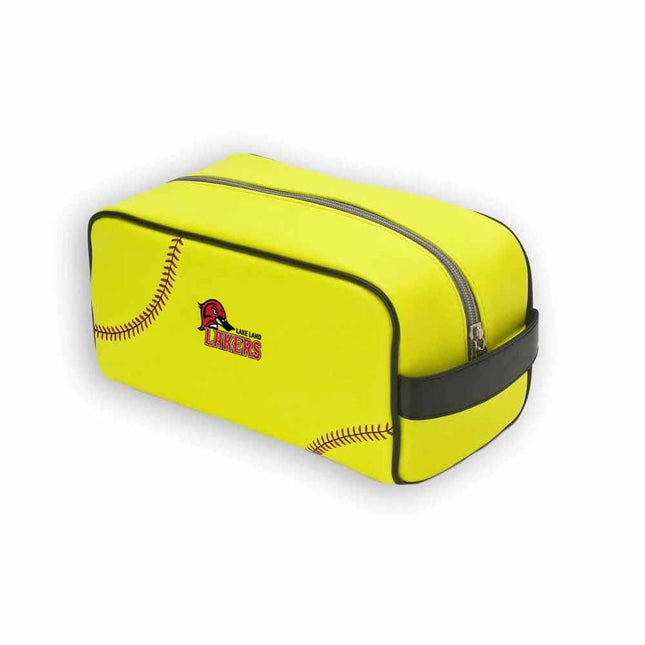 Lake Land College Lakers Softball Toiletry and Cosmetics Bag - Authentic Series