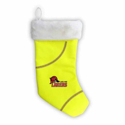 Lake Land College Lakers Softball Christmas Stocking - Authentic Series