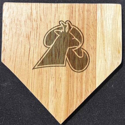 Lamar Community College Runnin' Lopes Baseball Home Plate Coasters “Laser Etched”