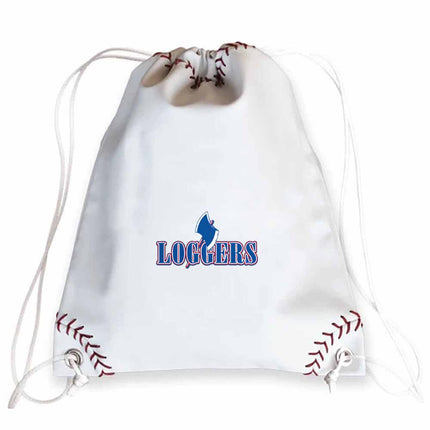 Lincoln Land Community College Loggers Baseball Drawstring Bag - Authentic Series