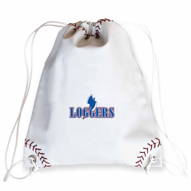 Lincoln Land Community College Loggers Baseball Drawstring Bag - Authentic Series