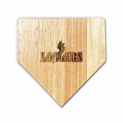 Lincoln Land Community College Loggers Baseball Home Plate Coasters “Laser Etched”