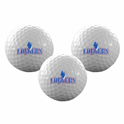 Lincoln Land Community College Loggers Golf Sleeve of 3 Golf Balls - Authentic Series