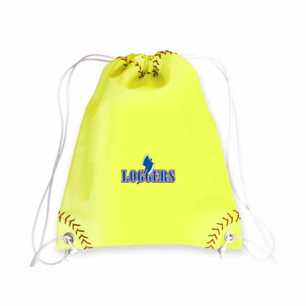Lincoln Land Community College Loggers Softball Drawstring Bag - Authentic Series