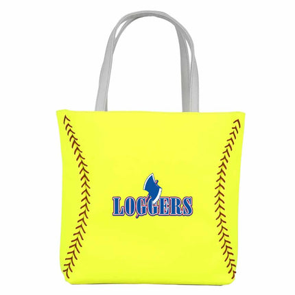 Lincoln Land Community College Loggers Softball Tote Handbag - Authentic Series