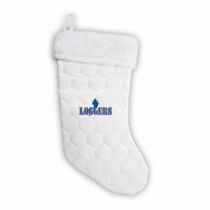 Lincoln Land Community College Loggers Soccer Christmas Stocking - Authentic Series