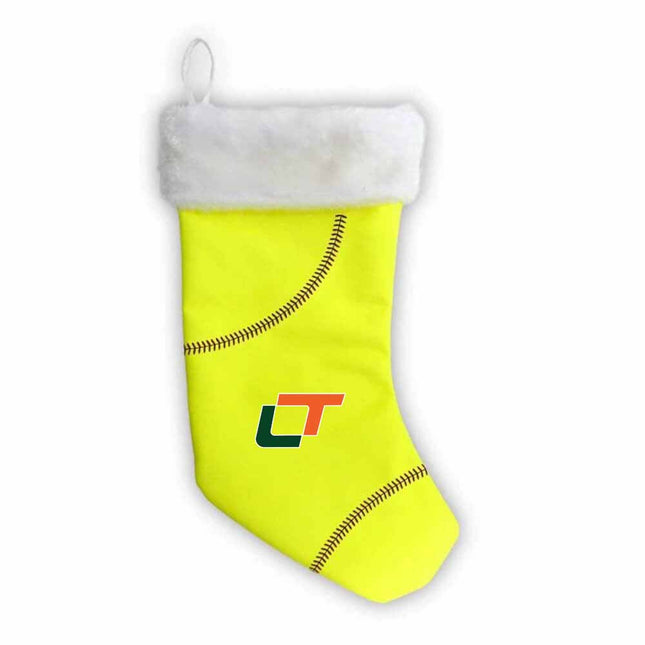 Lincoln Trail College Statesmen Softball Christmas Stocking - Authentic Series