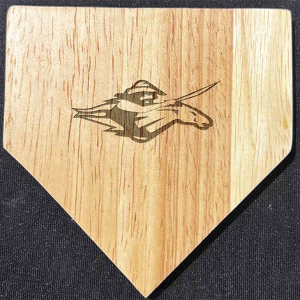 Luna Community College Rough Riders Baseball Home Plate Coasters “Laser Etched”