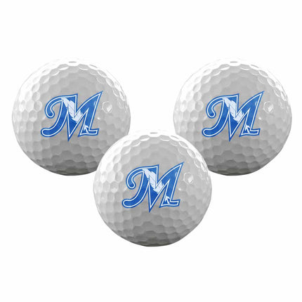 McCook Community College Indians Golf Sleeve of 3 Golf Balls - Authentic Series