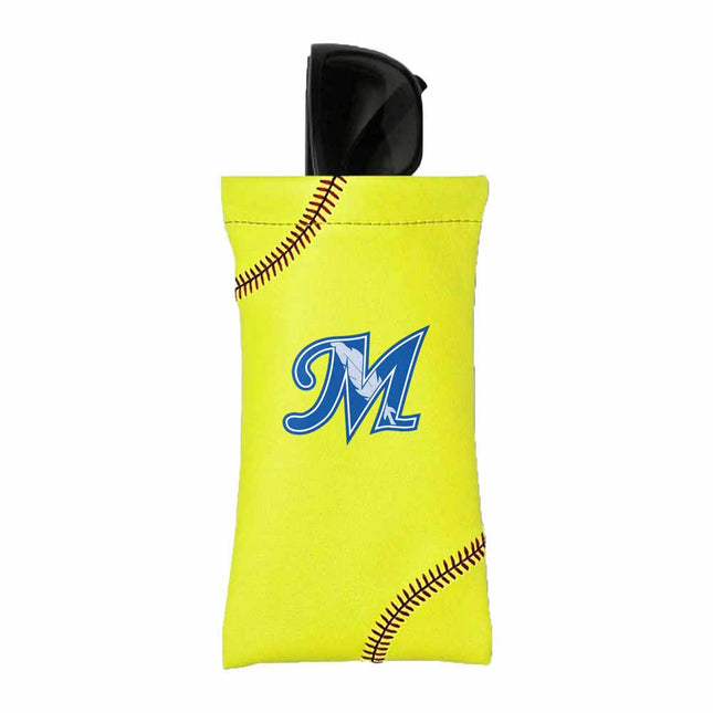 McCook Community College Indians Softball Eyeglass Case - Authentic Series