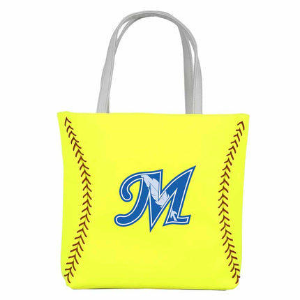 McCook Community College Indians Softball Tote Handbag - Authentic Series
