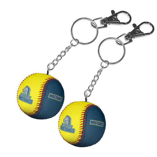 Millard North Mustangs Softball Keychains – Authentic Series (Set of 2)