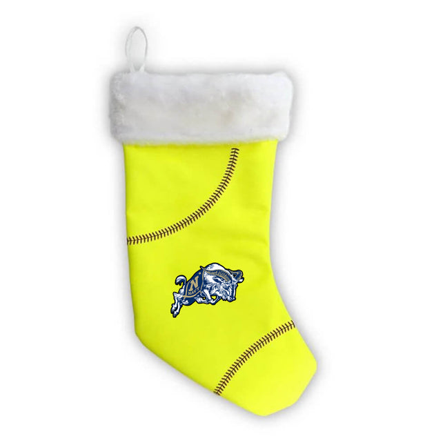 Navy Midshipmen Softball Christmas Stocking - Authentic Series