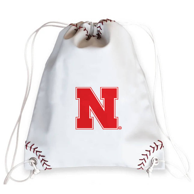 Nebraska Cornhuskers Baseball Drawstring Bag - Authentic Series