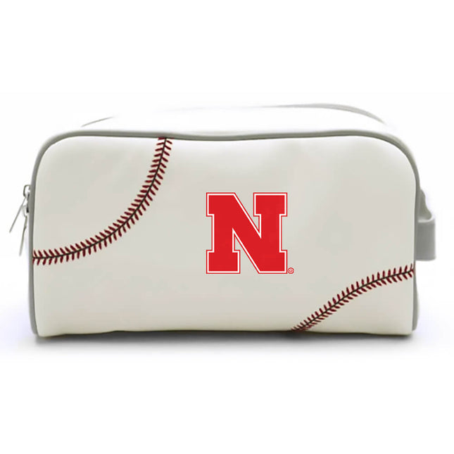 Nebraska Cornhuskers Baseball Toiletry and Cosmetics Bag - Authentic Series