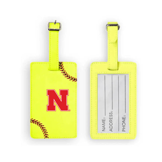 Nebraska Cornhuskers Softball Luggage Tag - Authentic Series