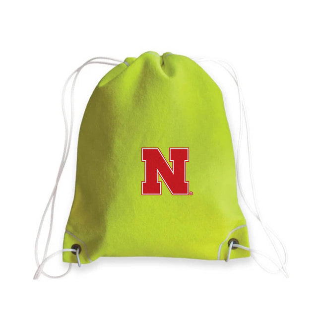 Nebraska Cornhuskers Tennis Drawstring Bag - Authentic Series