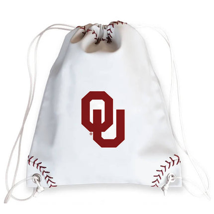 Oklahoma Sooners Baseball Drawstring Bag - Authentic Series