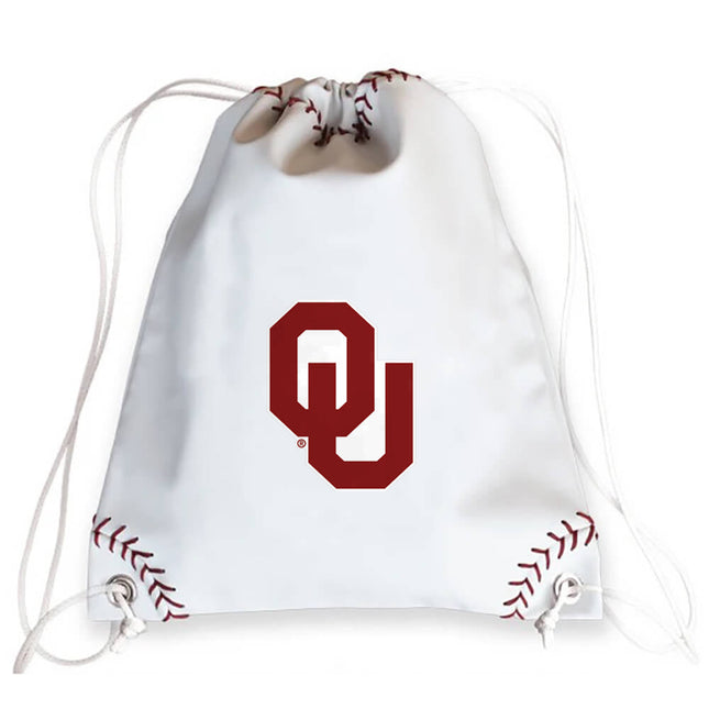 Oklahoma Sooners Baseball Drawstring Bag - Authentic Series