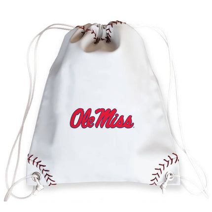 Ole Miss Rebels Baseball Drawstring Bag - Authentic Series