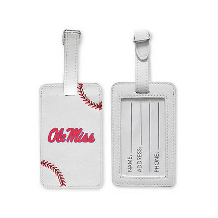 Ole Miss Rebels Baseball Luggage Tag - Authentic Series