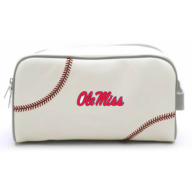 Ole Miss Rebels Baseball Toiletry and Cosmetics Bag - Authentic Series