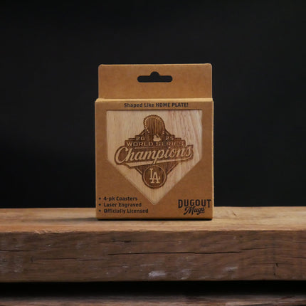2025 Los Angeles Dodgers World Series Champions Wooden Coasters
