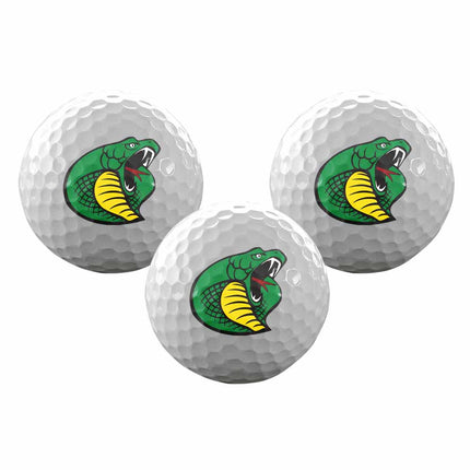 Parkland College Cobras Golf Sleeve of 3 Golf Balls - Authentic Series