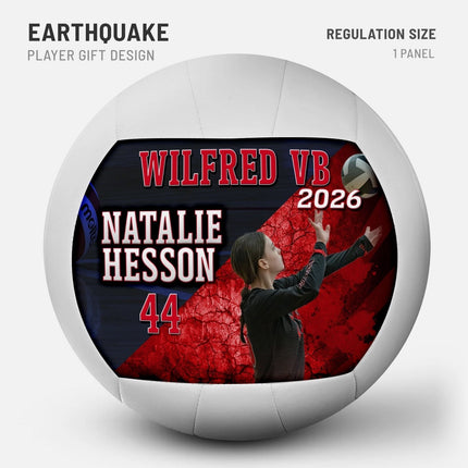 Custom Volleyball front and back design