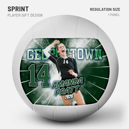 Custom Volleyball design example