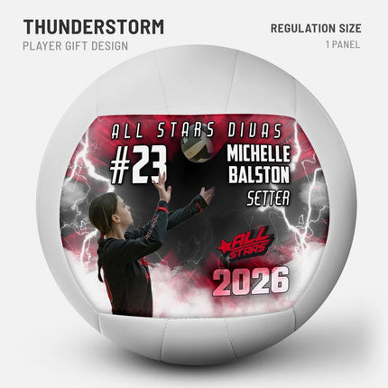 Custom Volleyball design example