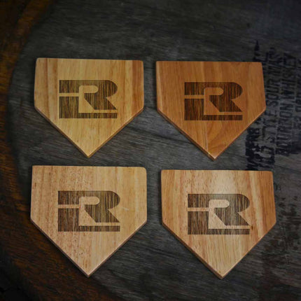 Rend Lake College Warriors Baseball Home Plate Coasters “Laser Etched”