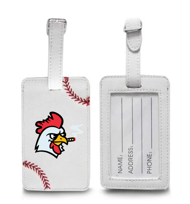 Austin Yard Birds | Cluck Norris Baseball Luggage Tag