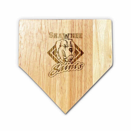 Shawnee Community College Saints Baseball Home Plate Coasters “Laser Etched”