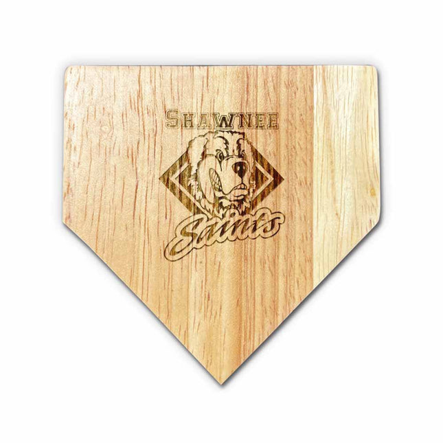 Shawnee Community College Saints Baseball Home Plate Coasters “Laser Etched”