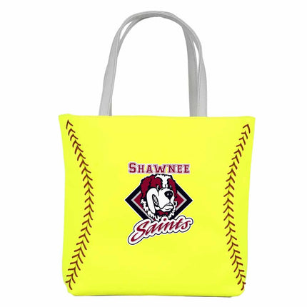 Shawnee Community College Saints Softball Tote Handbag - Authentic Series