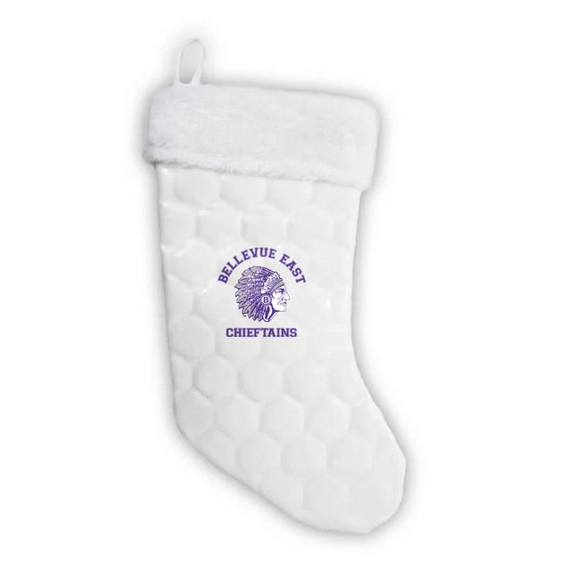 Bellevue East Chieftains Soccer Christmas Stocking - Authentic Series