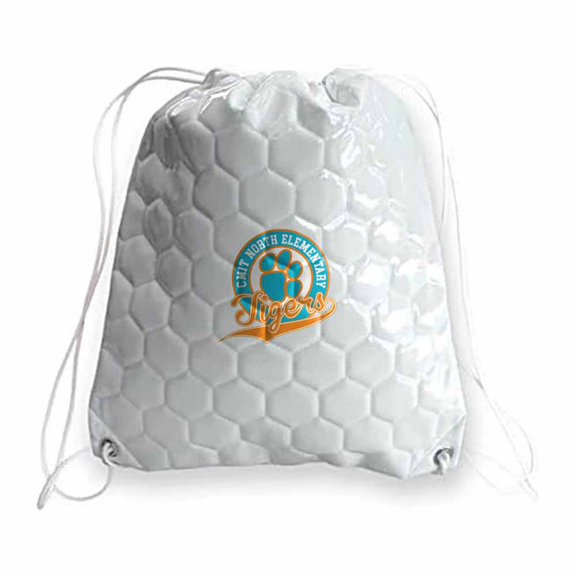 CMIT North Elementary School Tigers Soccer Drawstring Bag - Authentic Series