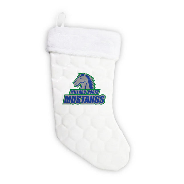 Millard North Mustangs Soccer Christmas Stocking - Authentic Series