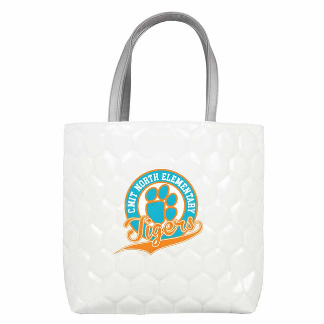 CMIT North Elementary School Tigers Soccer Tote Handbag - Authentic Series