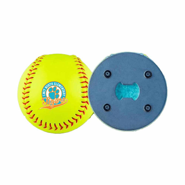 CMIT North Elementary School Tigers Softball Bottle Opener - Authentic Series