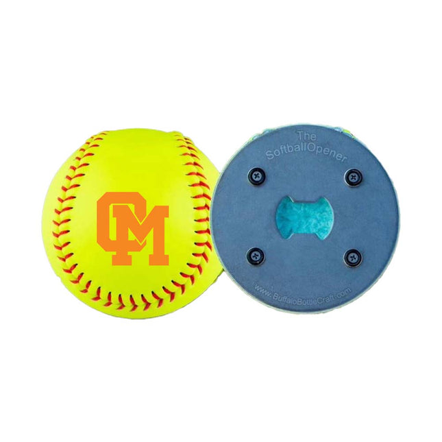 Oakland Mills Scorpions Softball Bottle Opener - Authentic Series