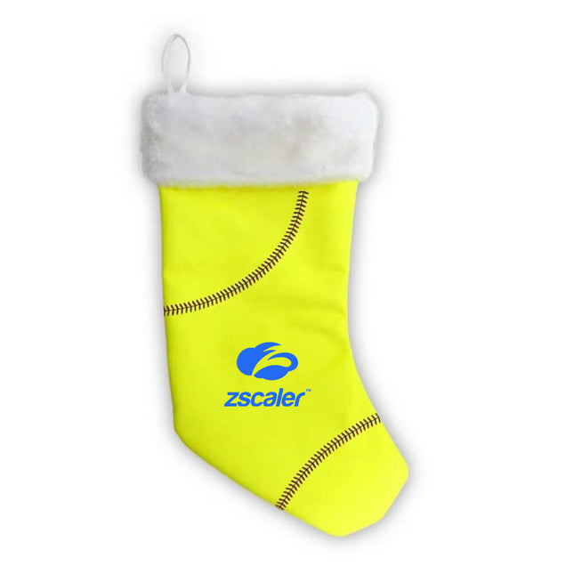 ZScaler Softball Christmas Stocking - Authentic Series