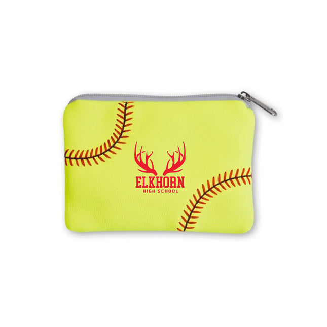Elkhorn High School Antlers Softball Coin Purse - Authentic Series