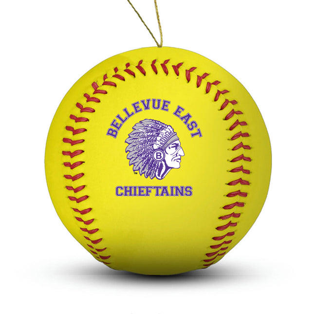 Bellevue East Chieftains Softball Ornament “Standard Edition” - Authentic Series