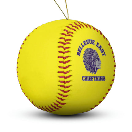 Bellevue East Chieftains Softball Ornament “Standard Edition” - Authentic Series