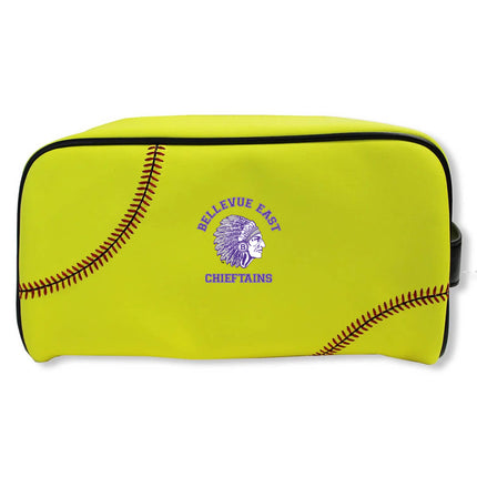 Bellevue East Chieftains Softball Toiletry and Cosmetics Bag - Authentic Series