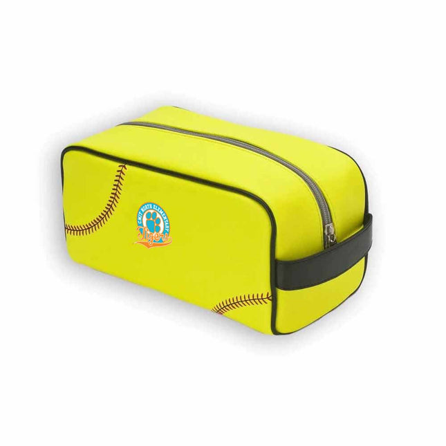 CMIT North Elementary School Tigers Softball Toiletry and Cosmetics Bag - Authentic Series